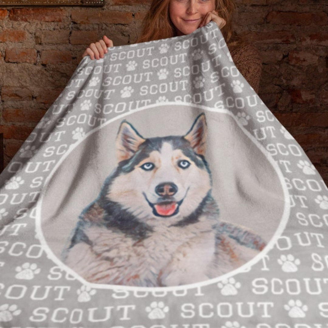 Personalized Lovely Pet Blanket for Comfort & Unique | BKPet15