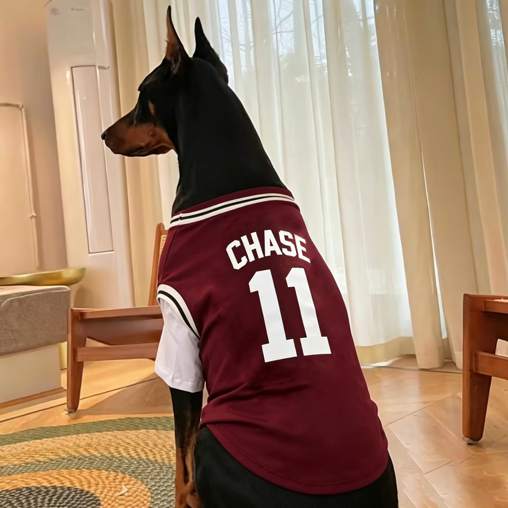 Personalized Big Dog Fake-Two Piece Basketball Breathable Sport Tee | MNCloth228