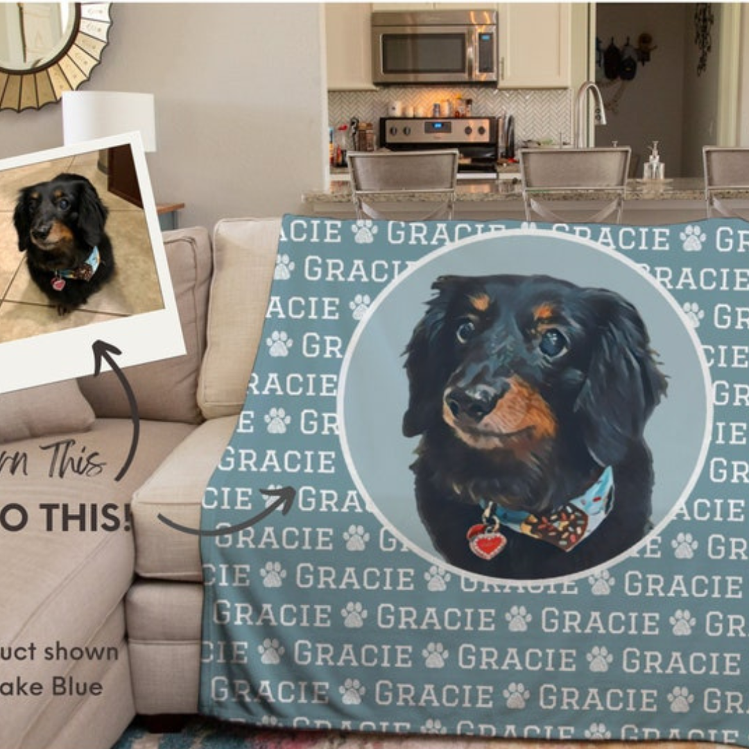 Personalized Lovely Pet Blanket for Comfort & Unique | BKPet15