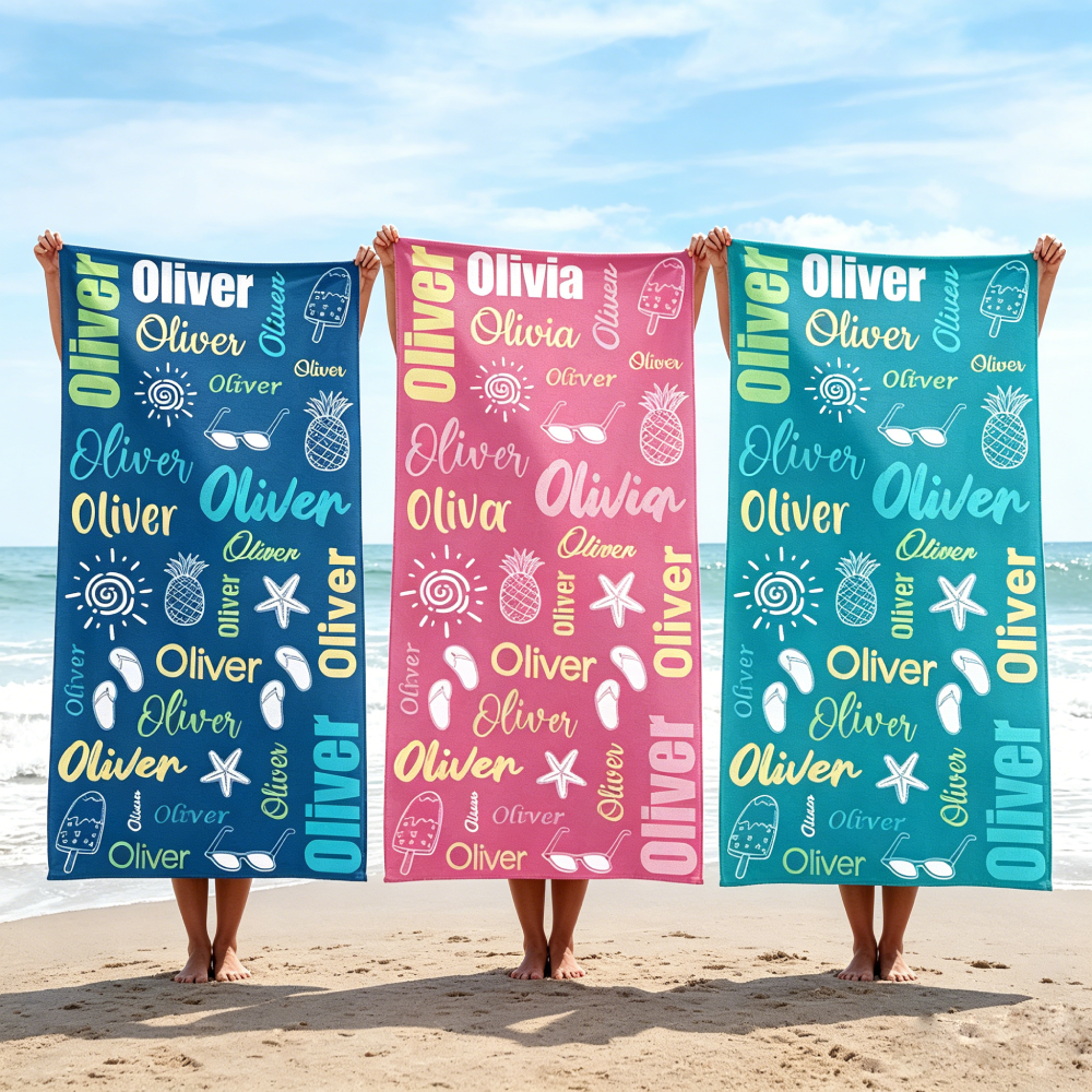 Personalized Lovely Kid Towel for Summer & Beach | MNSummer26