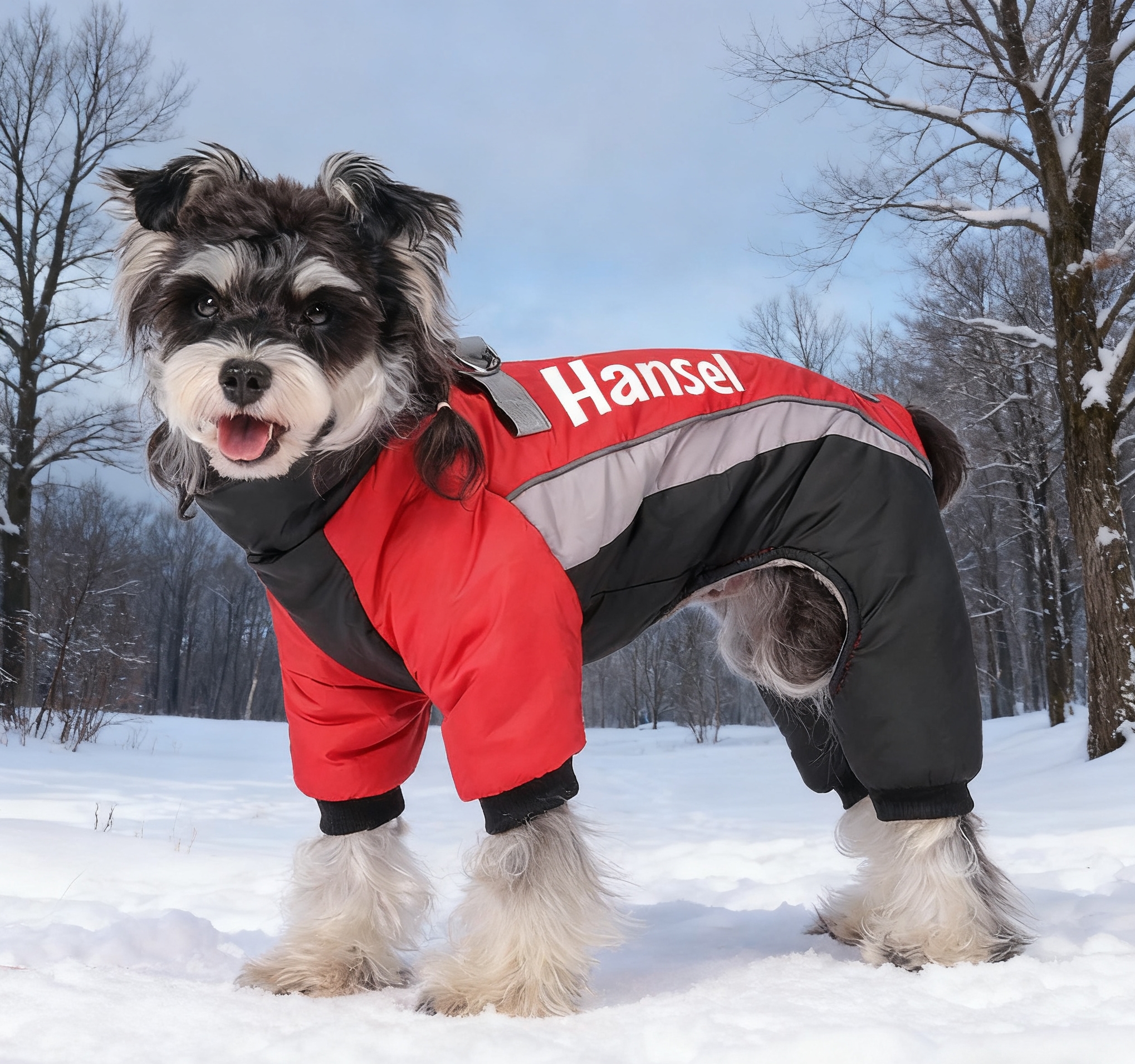 Personalized Pet Winter Warm Windproof Puffer Jacket | BKPet276