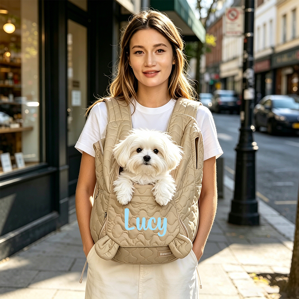 Personalized Convertible Front & Rear Carry Small Pet Travel Backpack | MNHome98