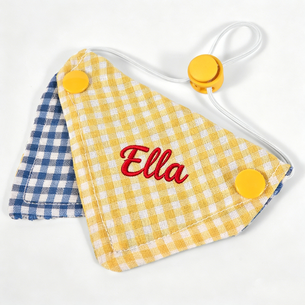 Personalized Embroidered Reversible Pet Bandana for Dogs & Cats | MNAccs96