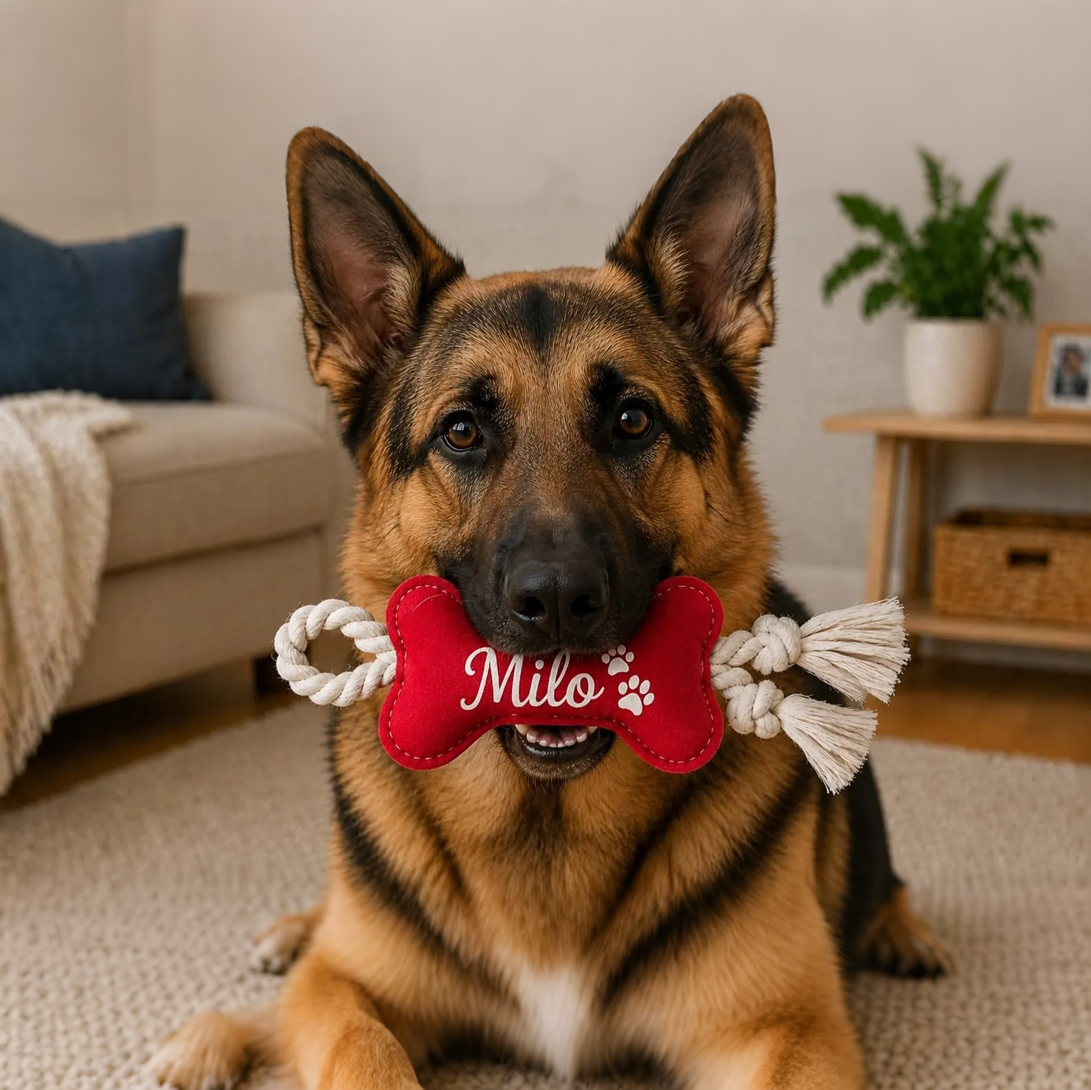 Personalized Bone Dog Toy | MNToy26