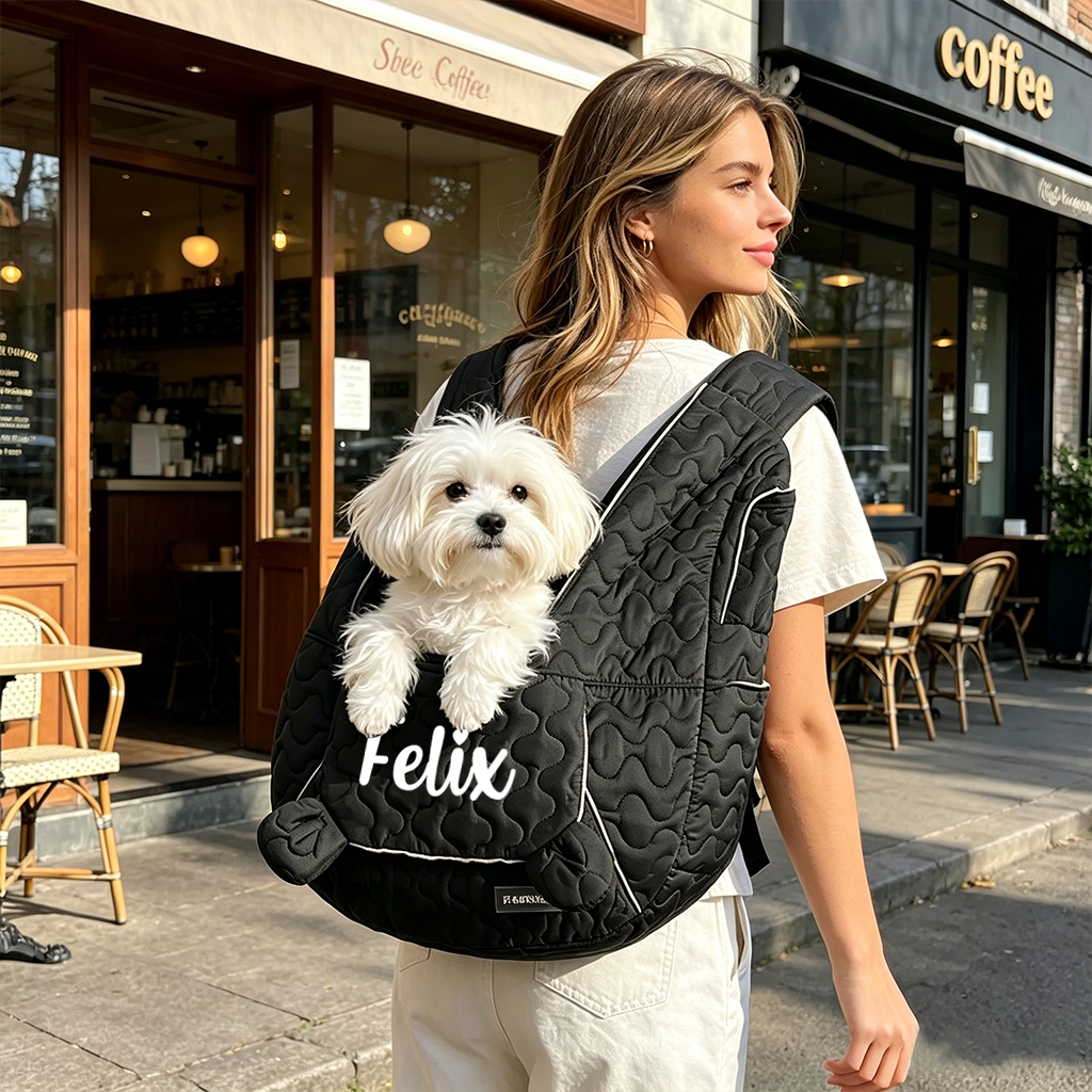Personalized Convertible Front & Rear Carry Small Pet Travel Backpack | MNHome98