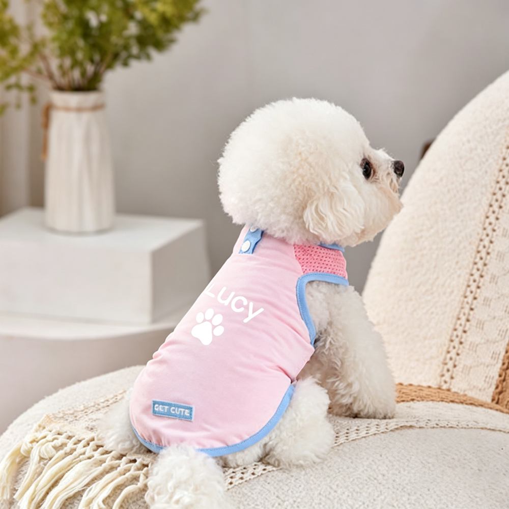 Personalized Pet Stand Collar Summer Cooling Vest For All Breeds | MNCloth238