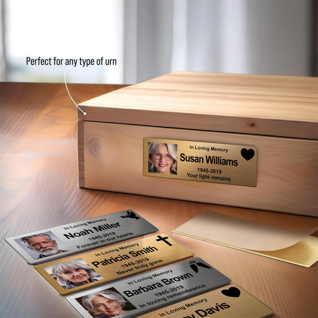 Personalized Stainless Steel Pet & Loved One Memorial Badge | BKPet222