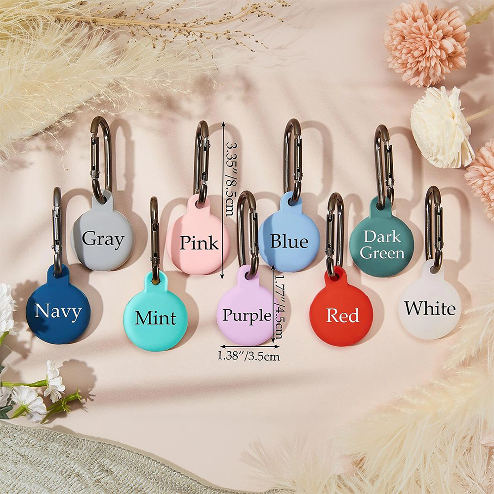 Personalized Pet AirTag Silicone Collar Holder | BKPet174