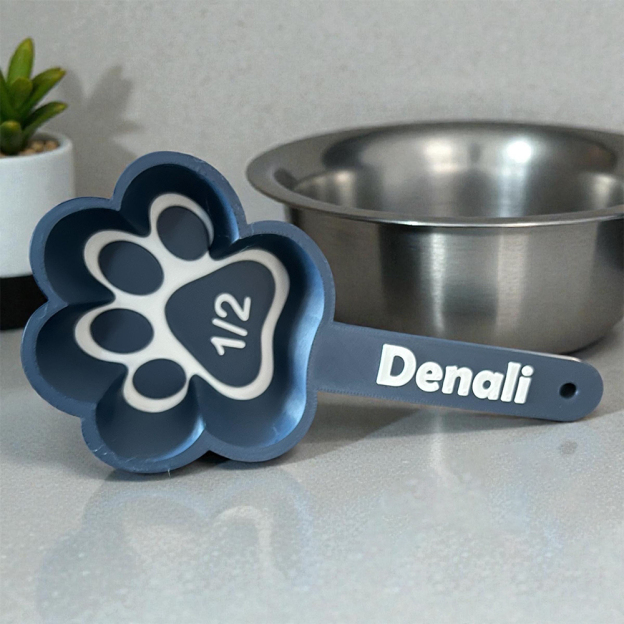 Personalized 3D Printed Pet Measuring Food Scoop Cup | BKPet437