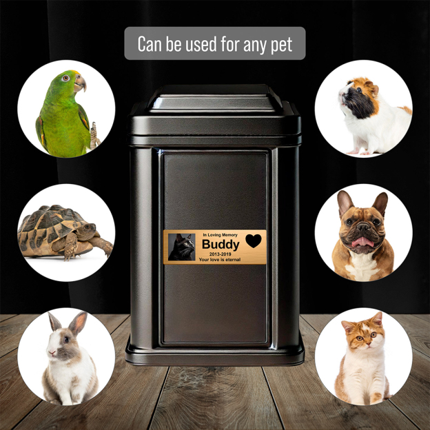 Personalized Stainless Steel Pet & Loved One Memorial Badge | BKPet222