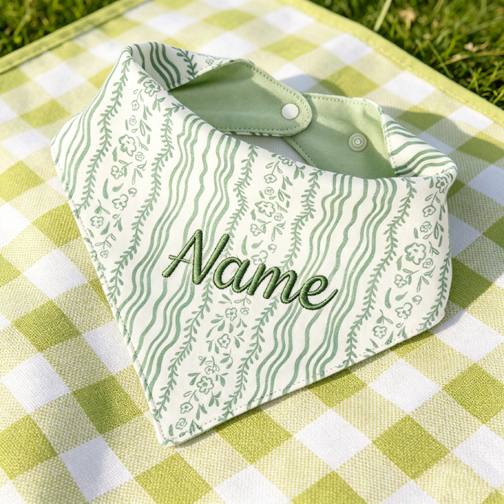 Personalized Embroidered Floral Pet Bandana for Dogs & Cats | MNAccs95