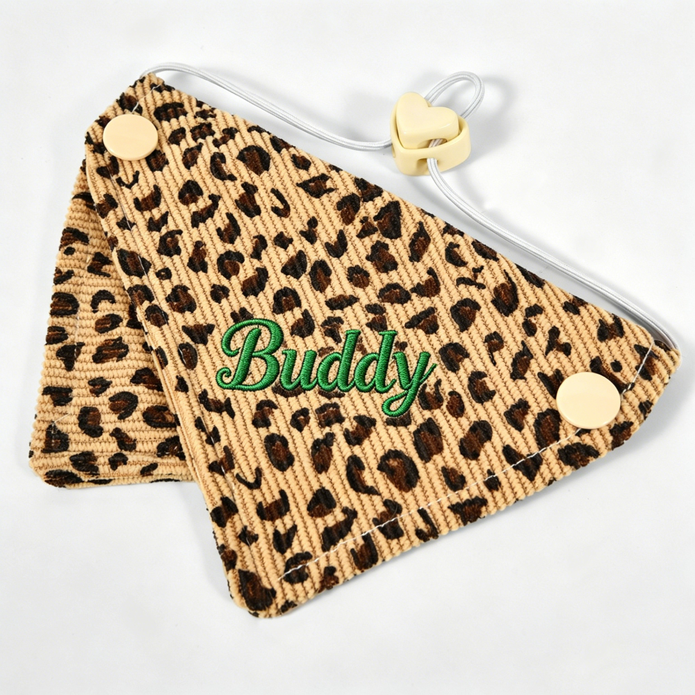 Personalized Embroidered Reversible Pet Bandana for Dogs & Cats | MNAccs96