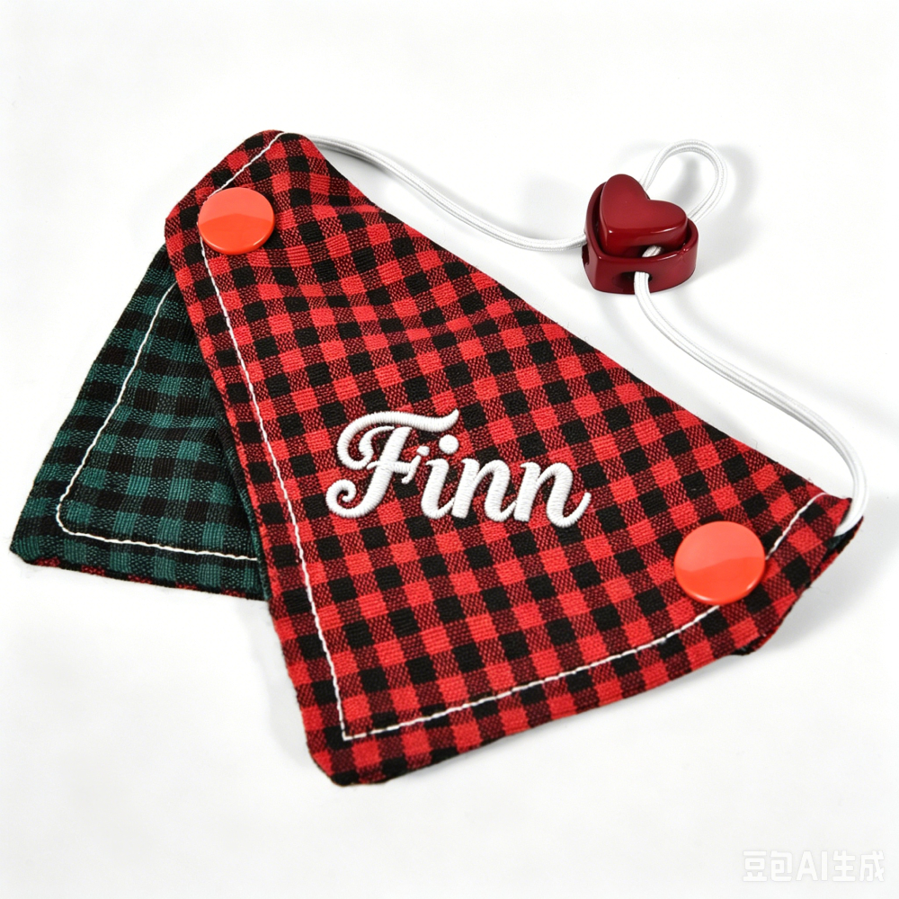 Personalized Embroidered Reversible Pet Bandana for Dogs & Cats | MNAccs96