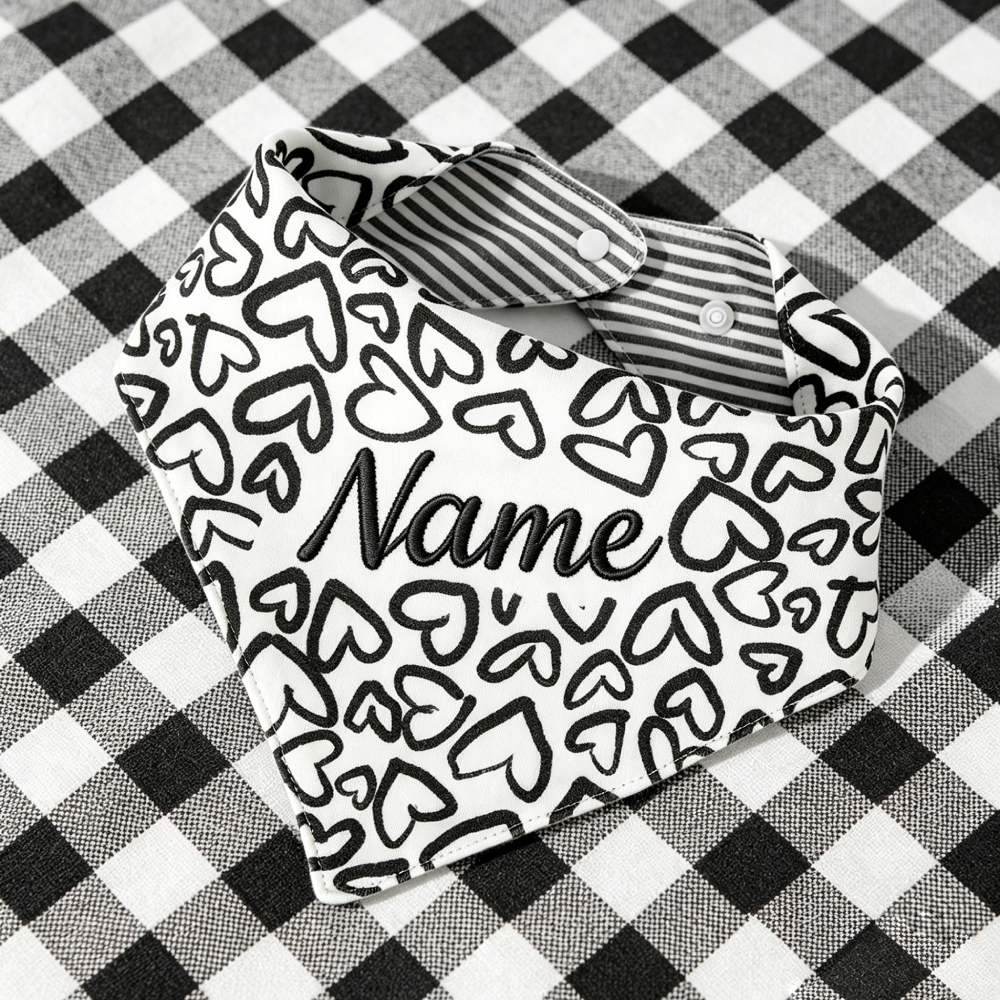 Personalized Embroidered Floral Pet Bandana for Dogs & Cats | MNAccs95
