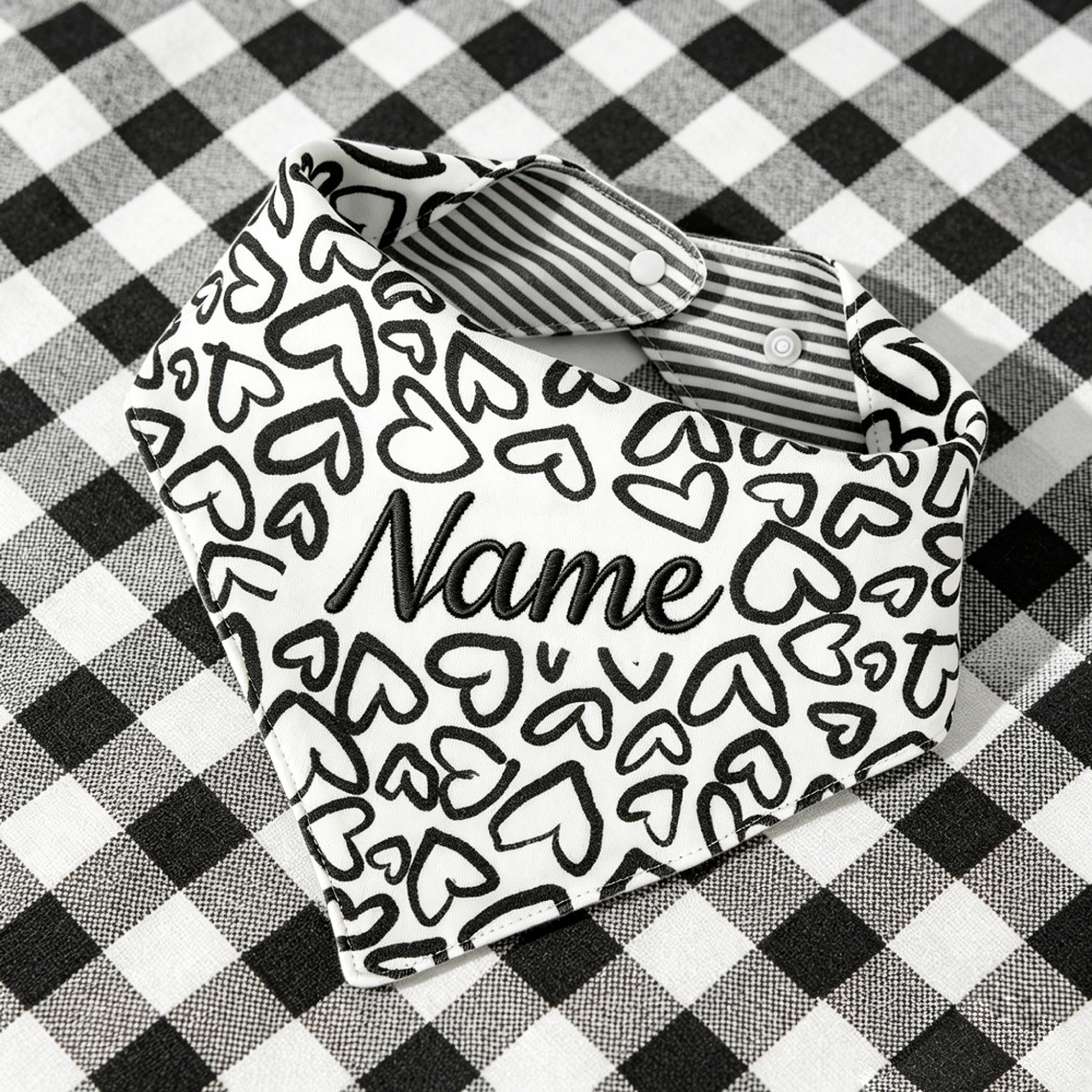 Personalized Embroidered Floral Pet Bandana for Dogs & Cats | MNAccs95