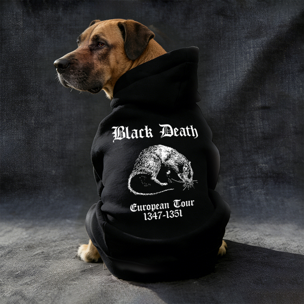 BLACK DEATH EUROPEAN TOUR Puppy Hoodie | MNCloth134
