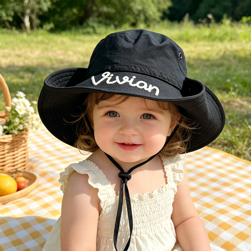 Personalized Embroidery Summer Hat for Kids | MNSummer14