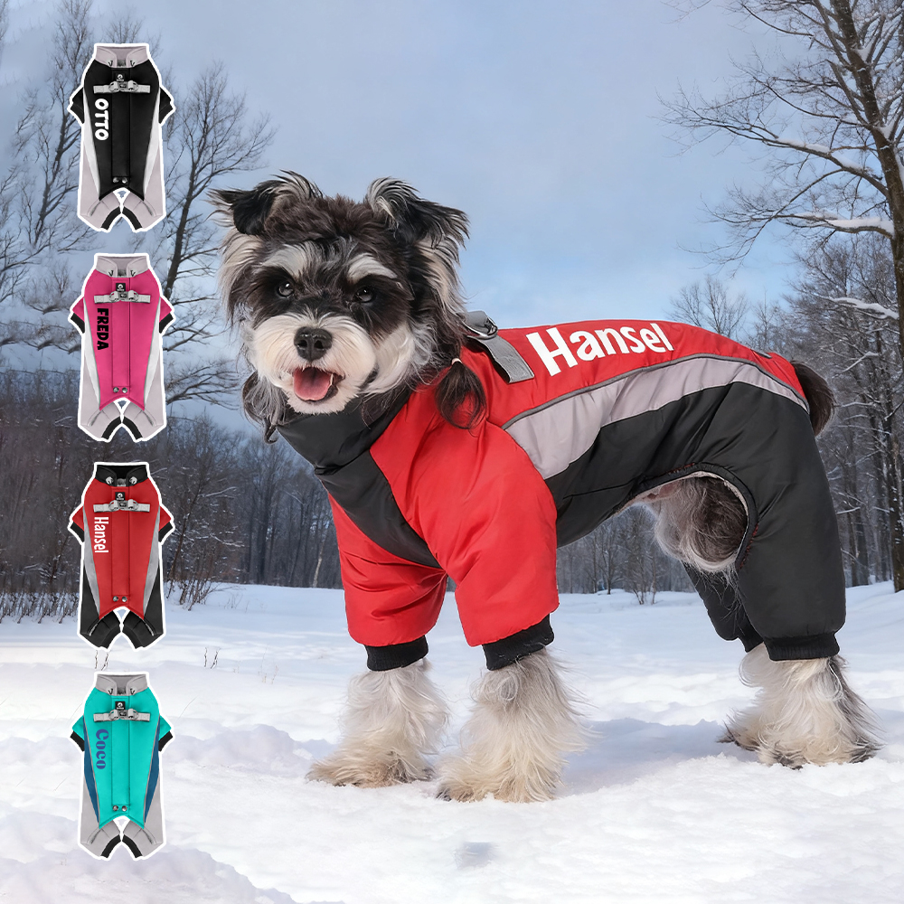 Personalized Pet Winter Warm Windproof Puffer Jacket | BKPet276