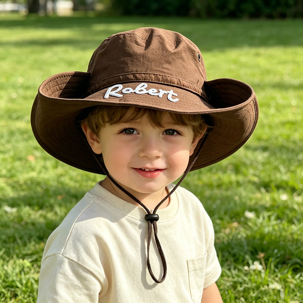 Personalized Embroidery Summer Hat for Kids | MNSummer14