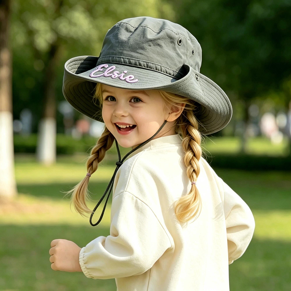Personalized Embroidery Summer Hat for Kids | MNSummer14