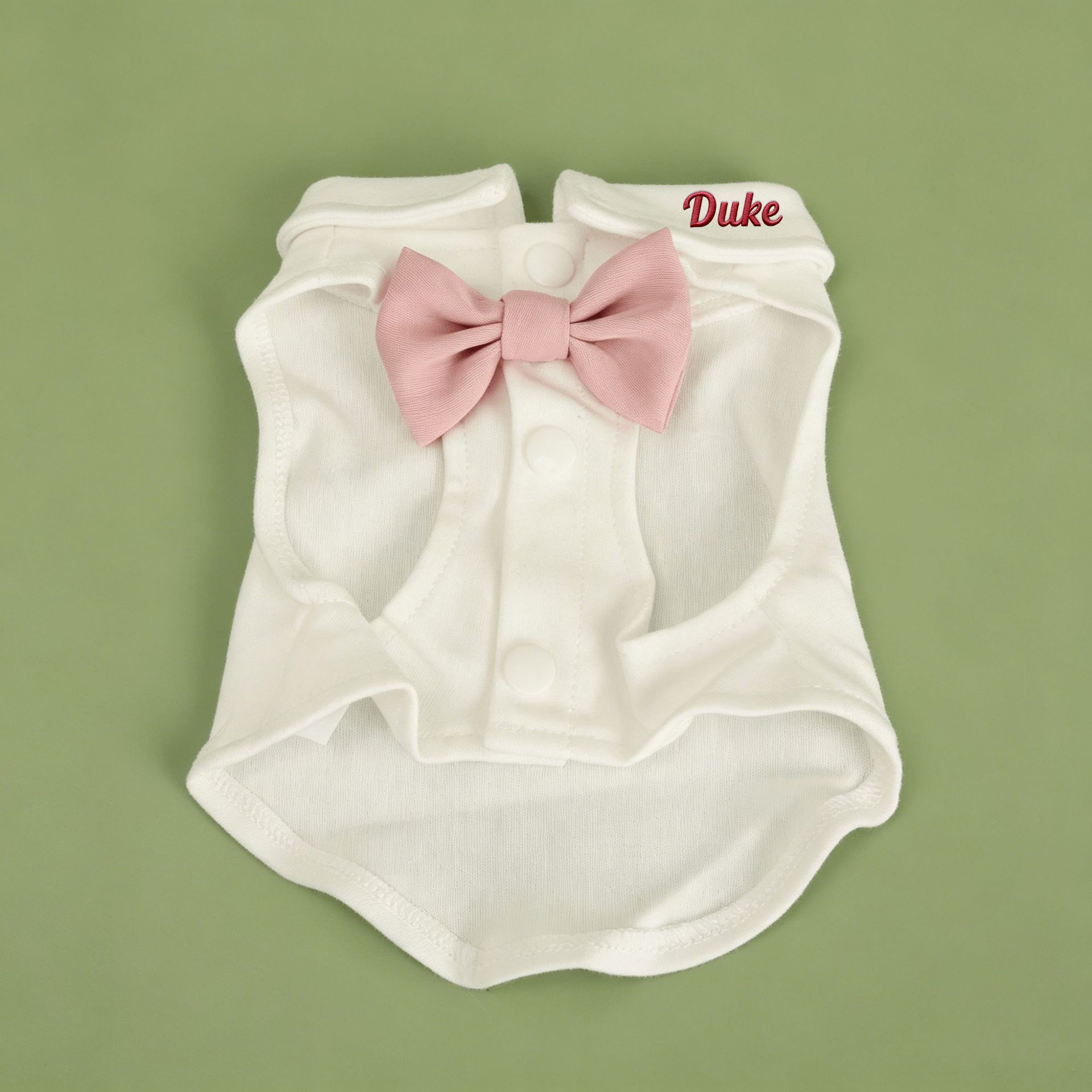 Personalized Embroidered Pet Mini Suit Shirt Two-Piece Set | MNCloth243