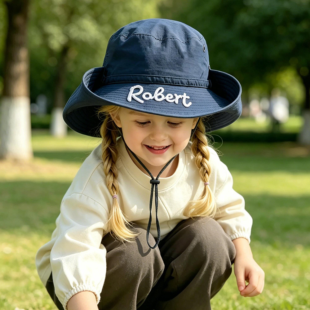 Personalized Embroidery Summer Hat for Kids | MNSummer14
