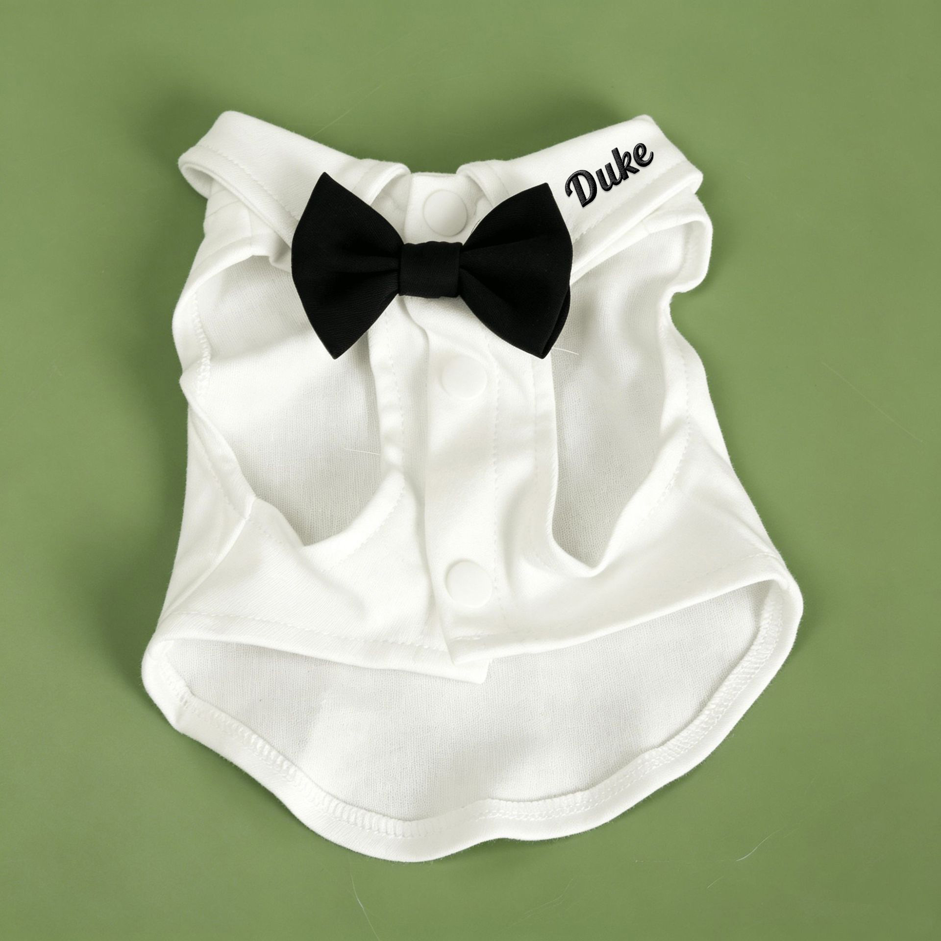 Personalized Embroidered Pet Mini Suit Shirt Two-Piece Set | MNCloth243
