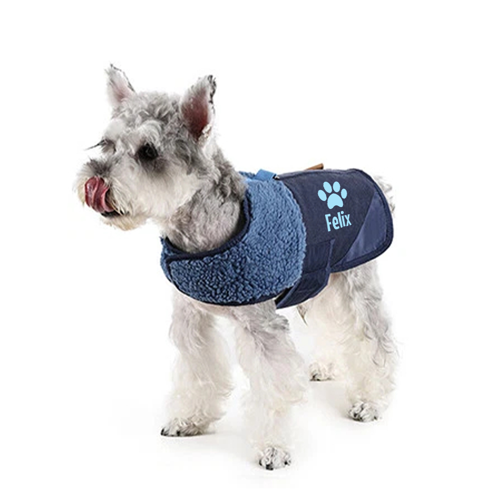 Personalized Pet Winter Warm Reflective Safety Puffer Vest | BKPet288