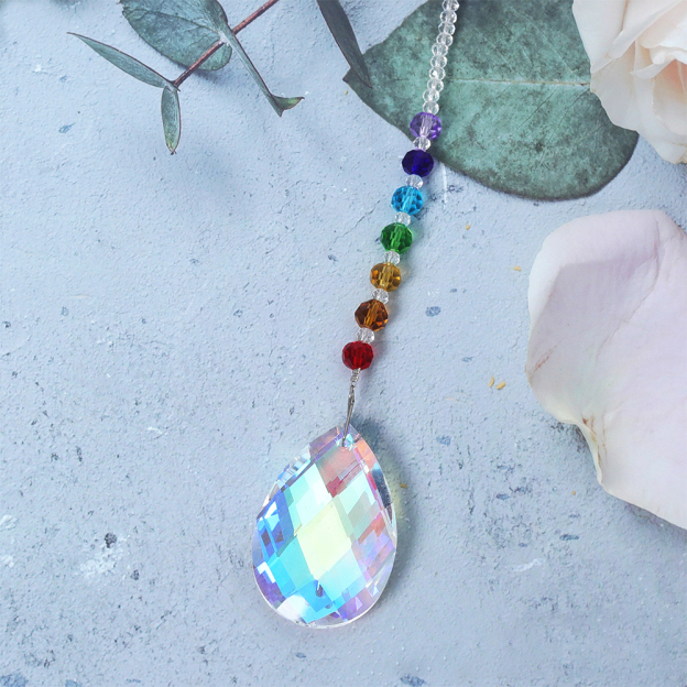 Personalized Pet Memorial Hanging Crystal Prism | BKPet86
