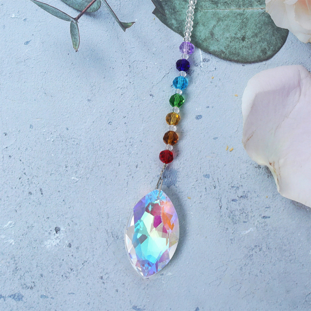 Personalized Pet Memorial Hanging Crystal Prism | BKPet86