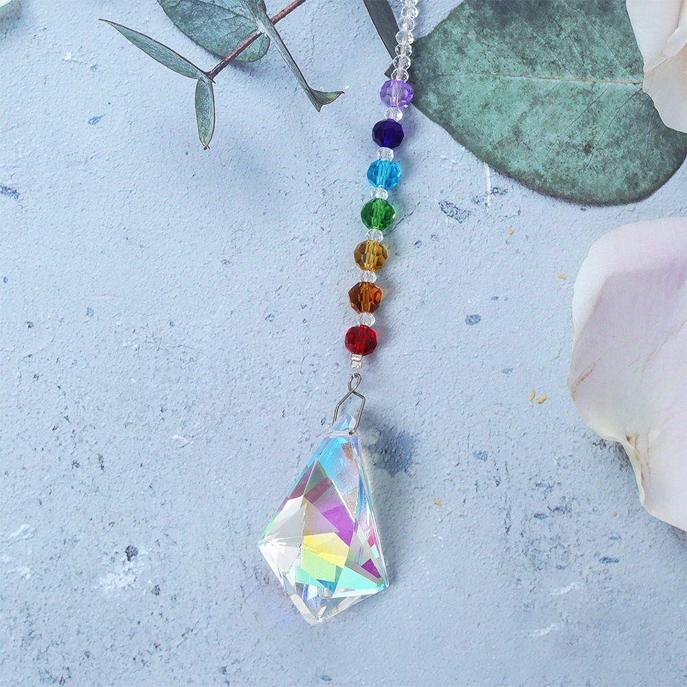 Personalized Pet Memorial Hanging Crystal Prism | BKPet86