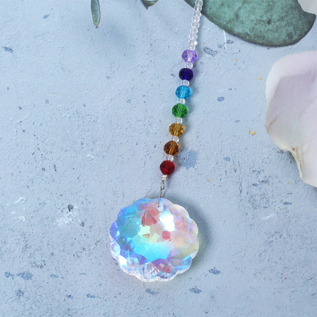 Personalized Pet Memorial Hanging Crystal Prism | BKPet86