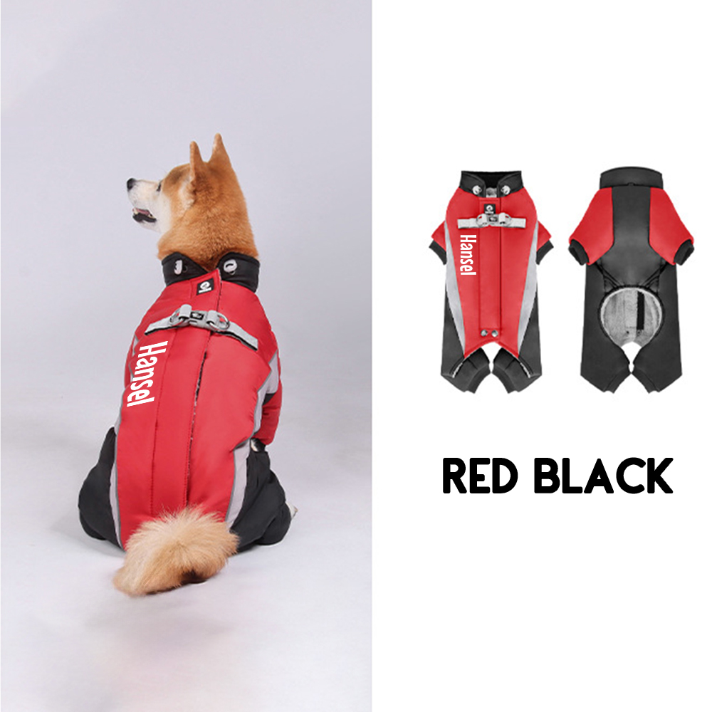 Personalized Pet Winter Warm Windproof Puffer Jacket | BKPet276