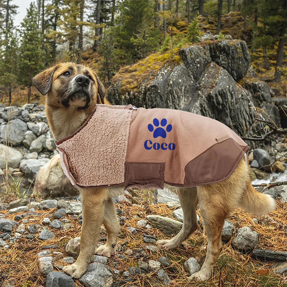 Personalized Pet Winter Warm Reflective Safety Puffer Vest | BKPet288