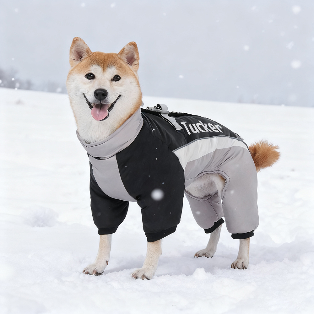 Personalized Pet Winter Warm Windproof Puffer Jacket | BKPet276