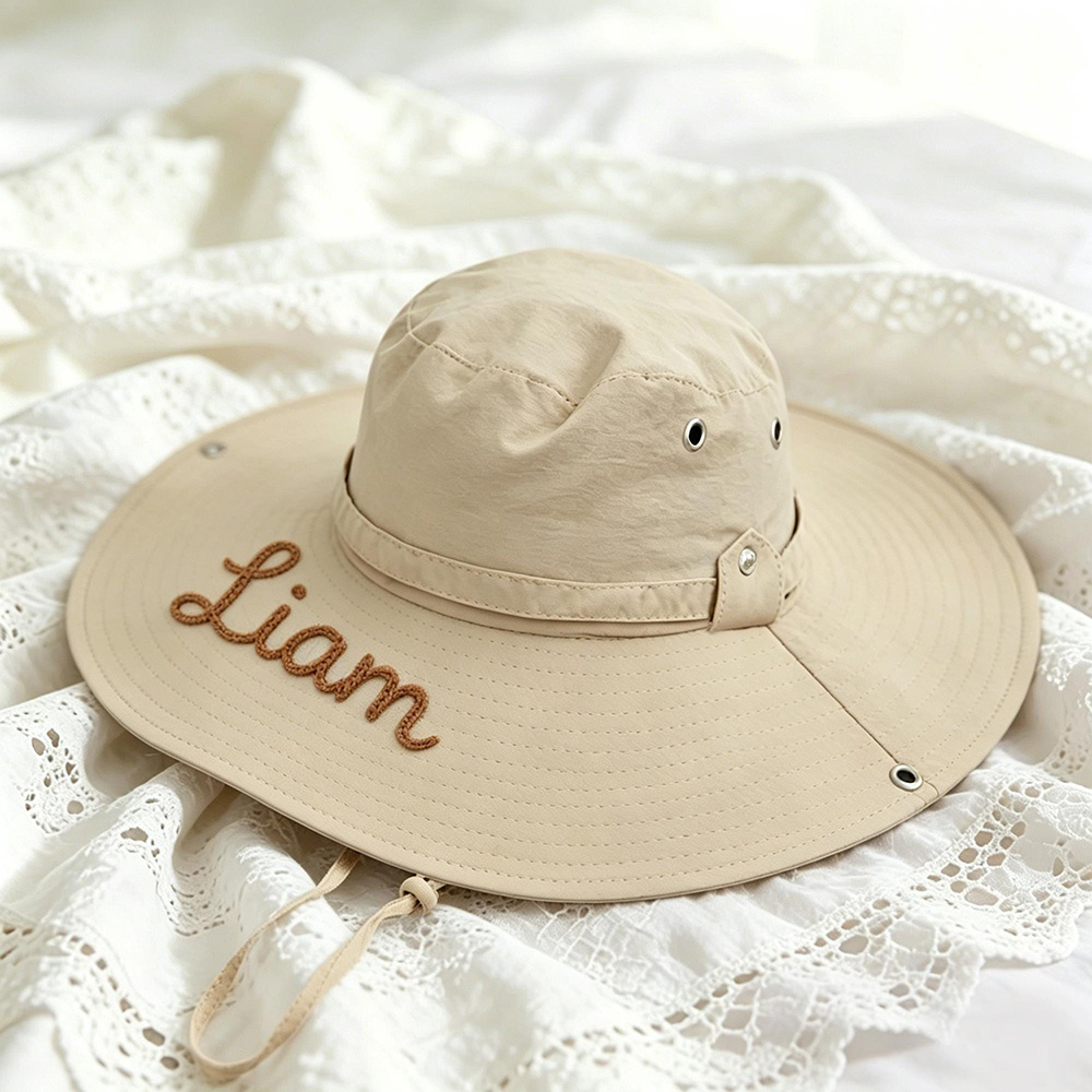 Personalized Embroidery Summer Hat for Kids | MNSummer14