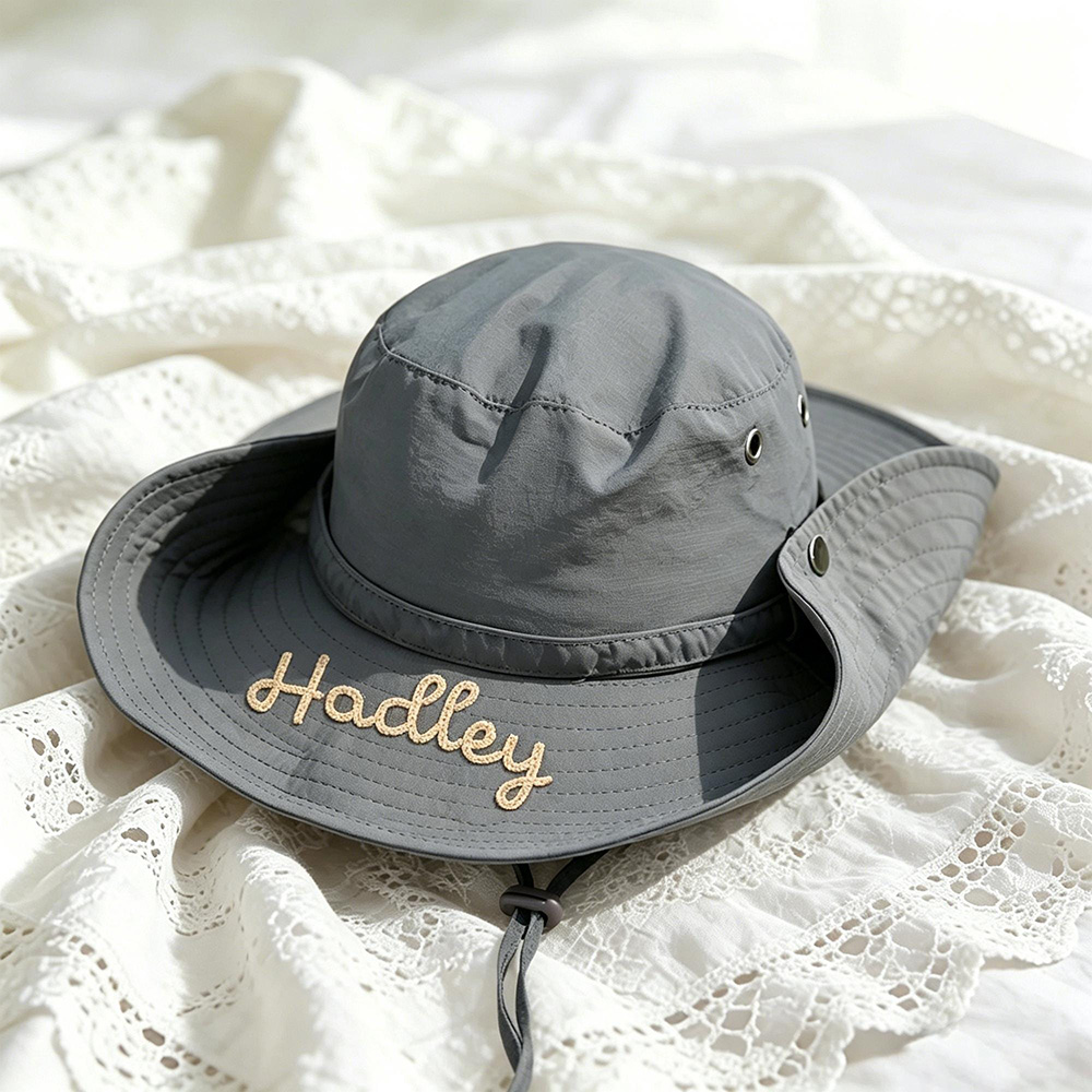 Personalized Embroidery Summer Hat for Kids | MNSummer14
