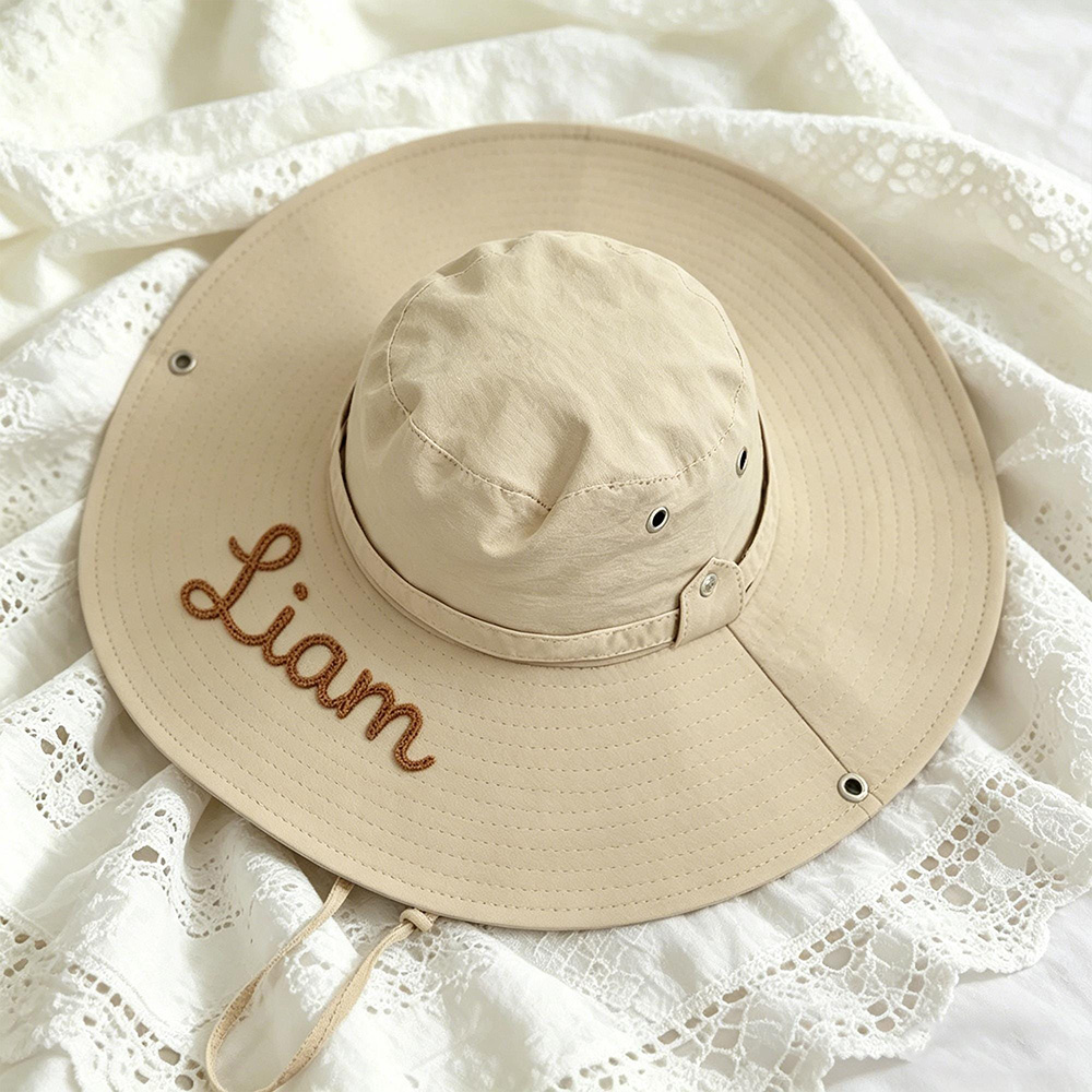 Personalized Embroidery Summer Hat for Kids | MNSummer14