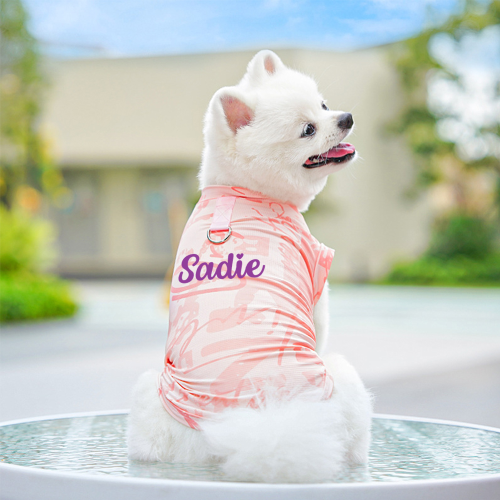 Personalized Breathable Pet Summer Cool Mesh Vest | BKPet192
