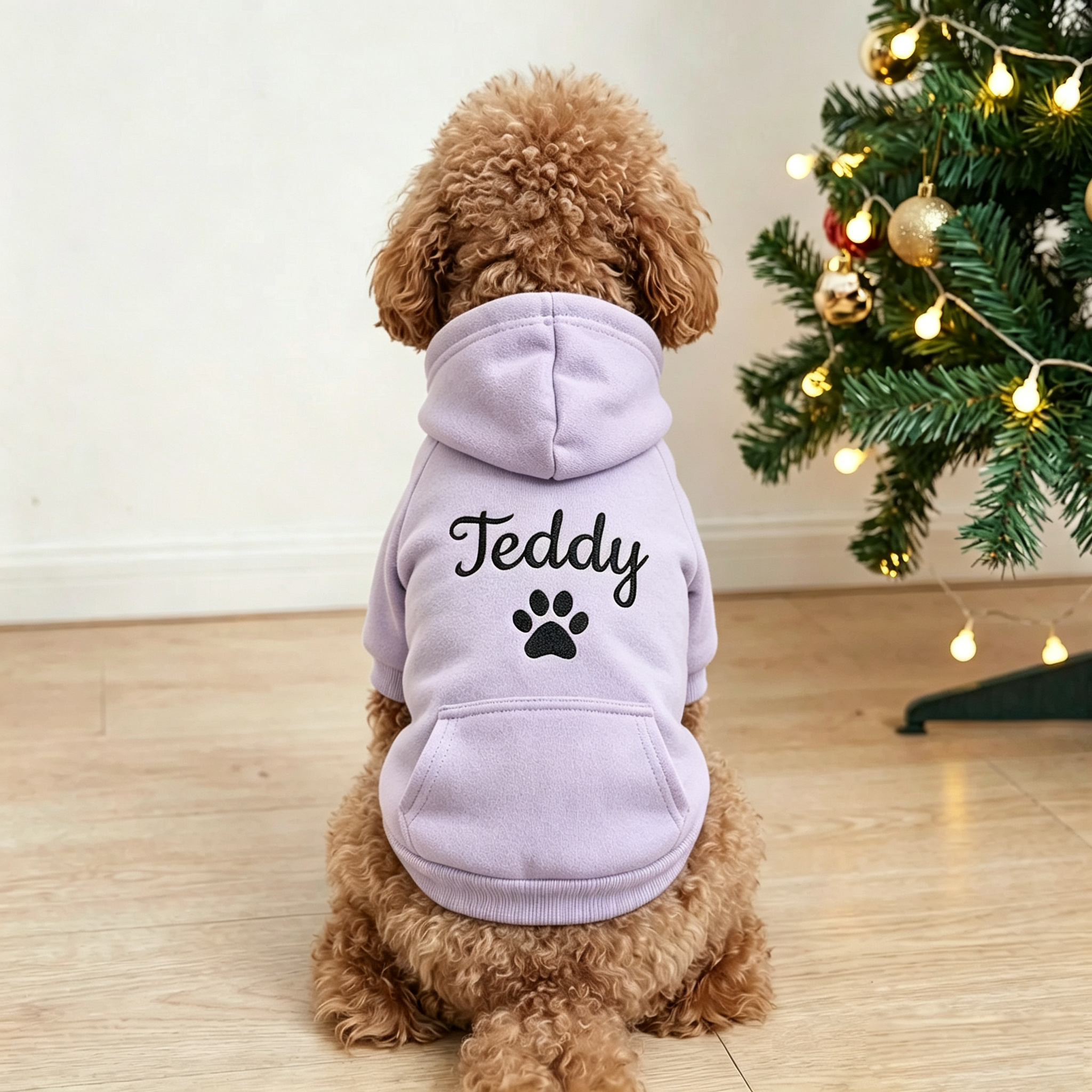 Personalized Embroidered Pet Name Hoodies | MNCloth239