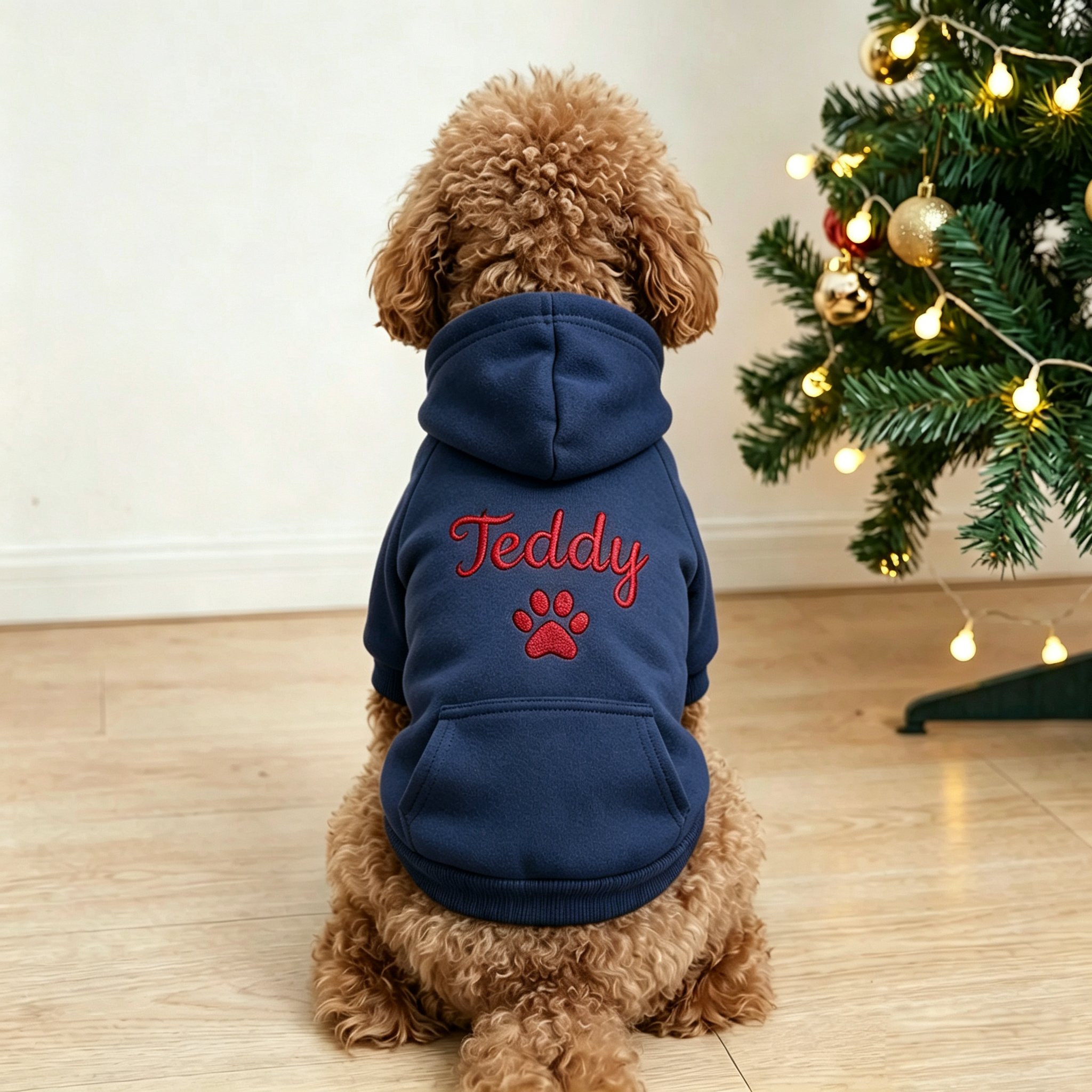 Personalized Embroidered Pet Name Hoodies | MNCloth239