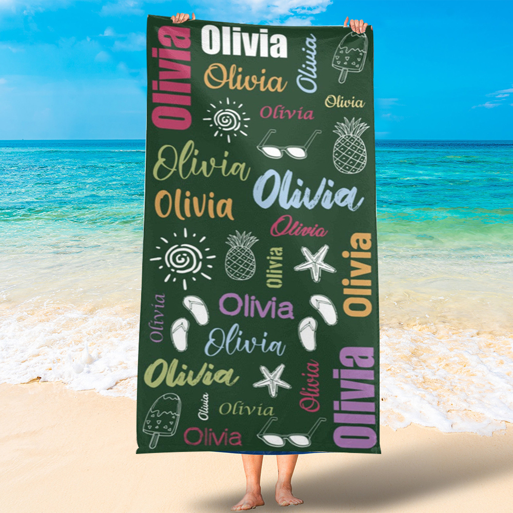 Personalized Lovely Kid Towel for Summer & Beach | MNSummer26