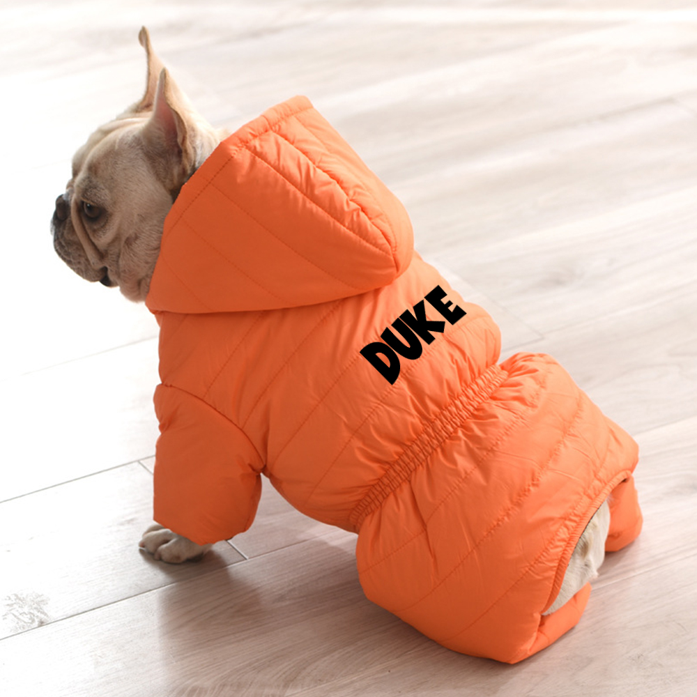 Personalized Pet Winter Warm Windproof Large Puffer Jacket | BKPet310
