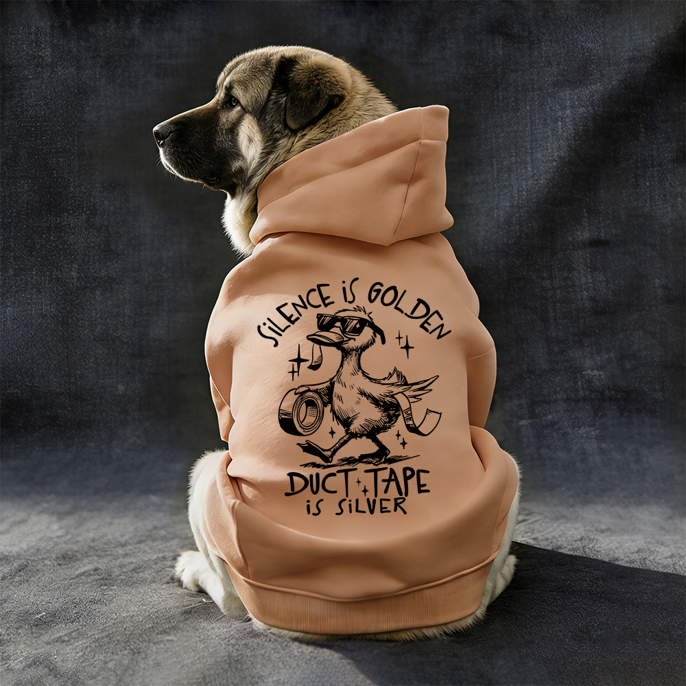 Silence Is Golden Sarcastic Puppy Hoodie | BKPet324