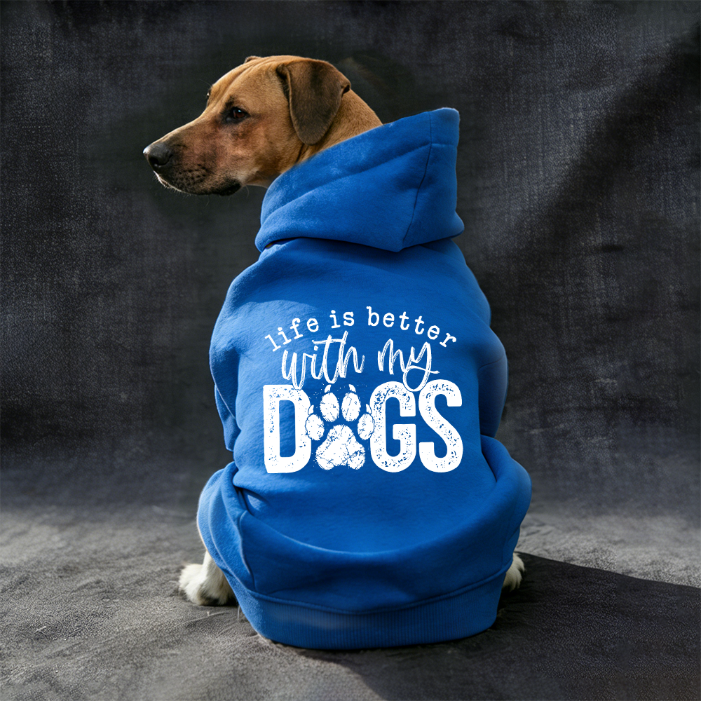 LIFE IS BETTER WITH MY DOGS Puppy Hoodie | MNCloth166