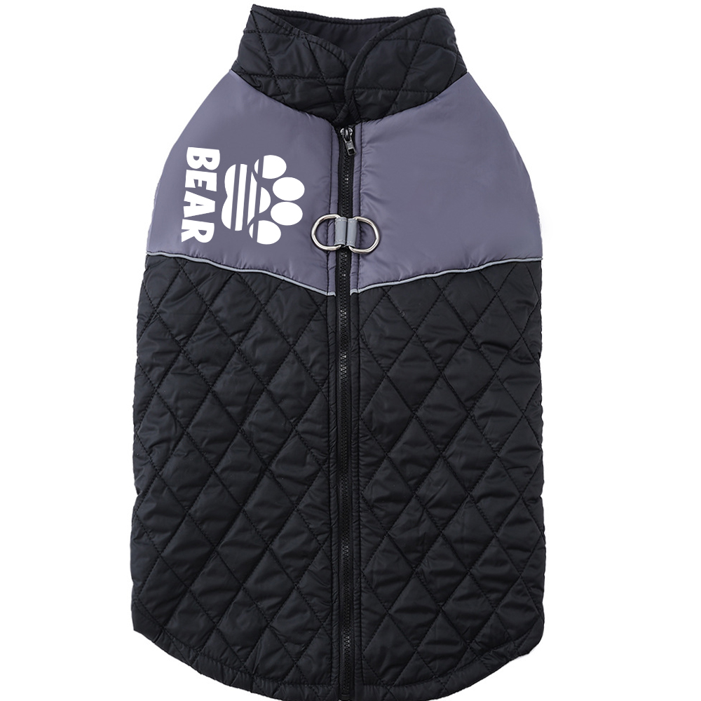 Personalized Pet Winter Warm Windproof Puffer Jacket | BKPet348