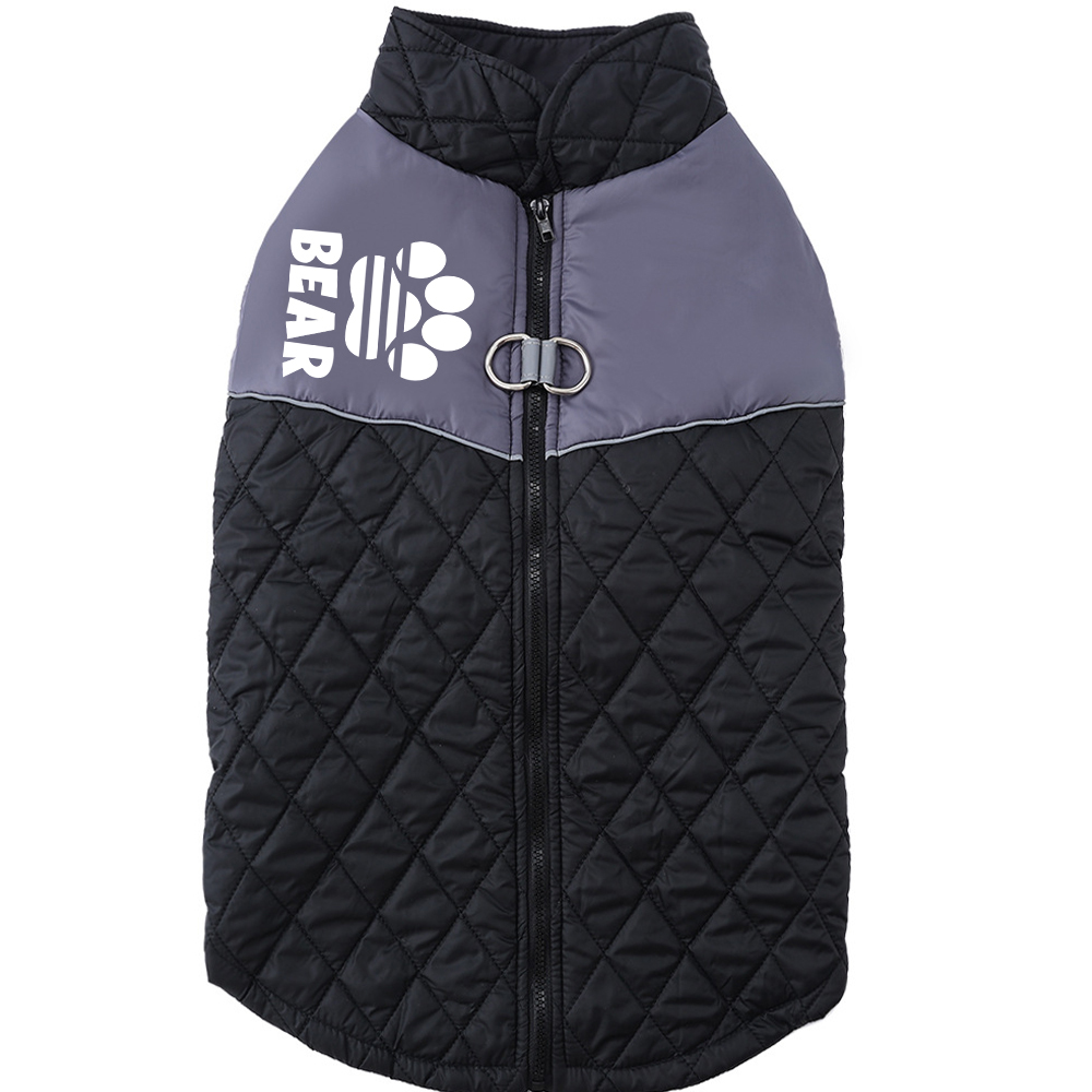 Personalized Pet Winter Warm Windproof Puffer Jacket | BKPet348