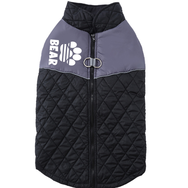 Personalized Pet Winter Warm Windproof Puffer Jacket | BKPet348