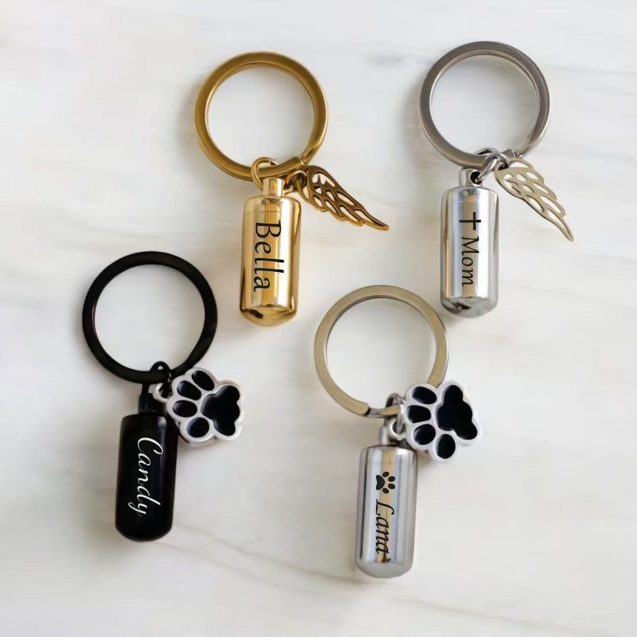 Personalized Pet Ashes Keepsake Keychain | MNAccs55