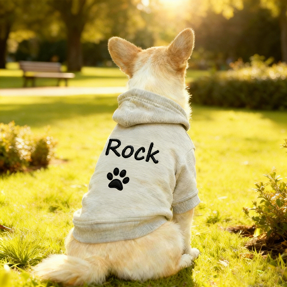 Personalized Embroidered Pet Comfortable Soft Hoodie | BKPet420
